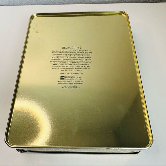 1993 M.J. Hummel Goebel Collector Stationary Tin ~ HUM 141 "Apple Tree Girl" - Picture 3 of 5